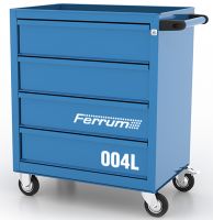 Тележка инструментальная с 4 ящиками, серия L FERRUM Classic синяя 02.004L-5015