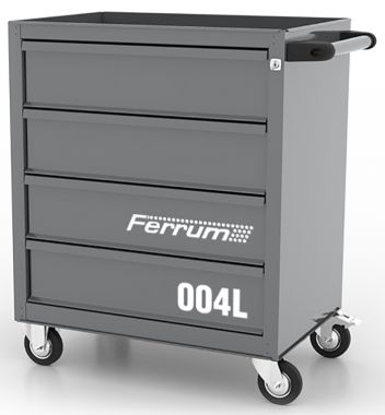 Тележка инструментальная с 4 ящиками, серия L FERRUM Classic серая 02.004L-9007 ― FERRUM