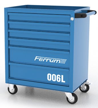 Тележка инструментальная с 6 ящиками серия L FERRUM Classic синяя 02.006L-5015 ― FERRUM