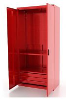 Шкаф металлический 2 полки, 3 ящика FERRUM Classic красный 03.3032-3000